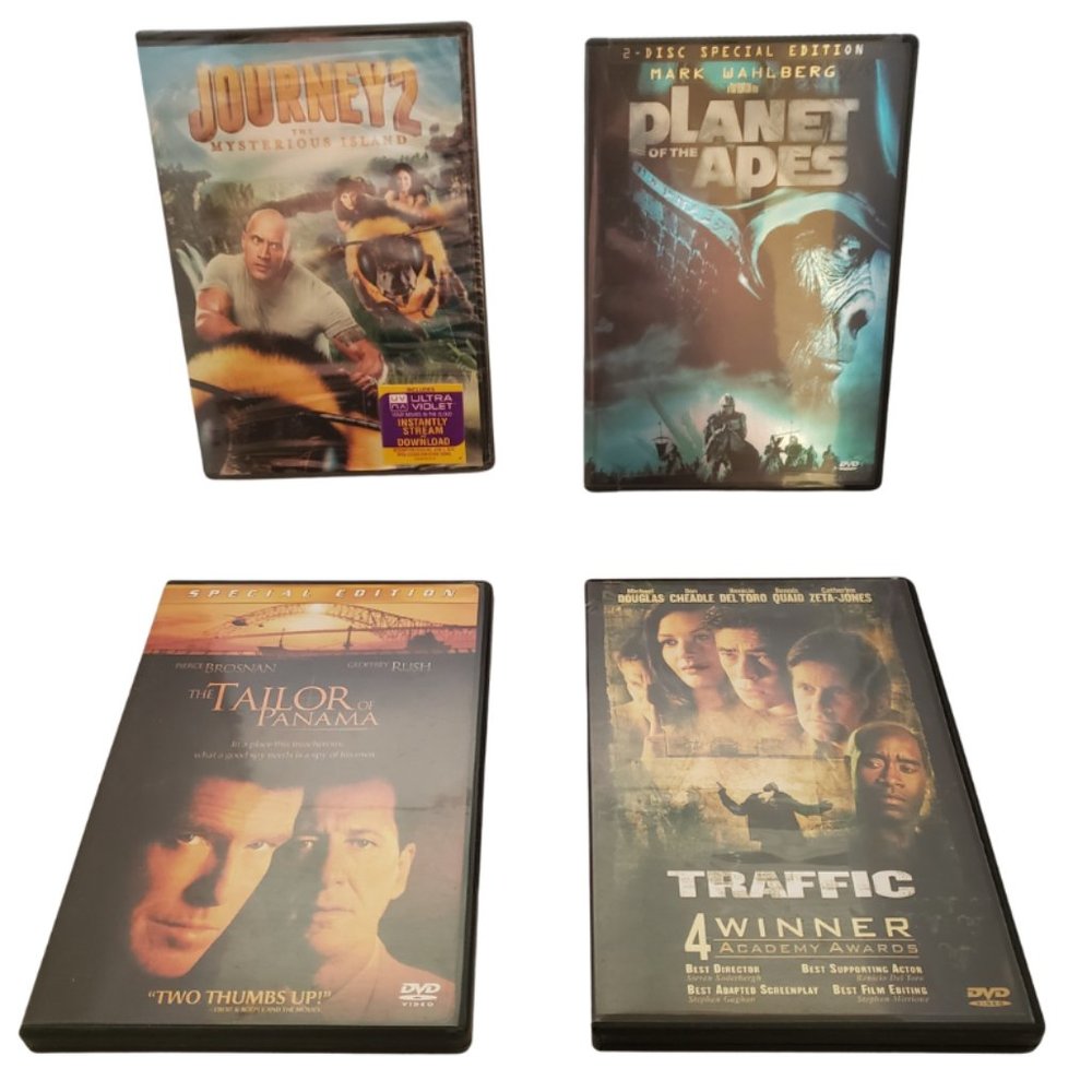 Action DVD Bundle Lot of 4 Mixed Titles Thriller Adventure Movies